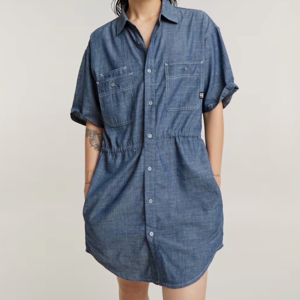 G star relaxed drawcord dress